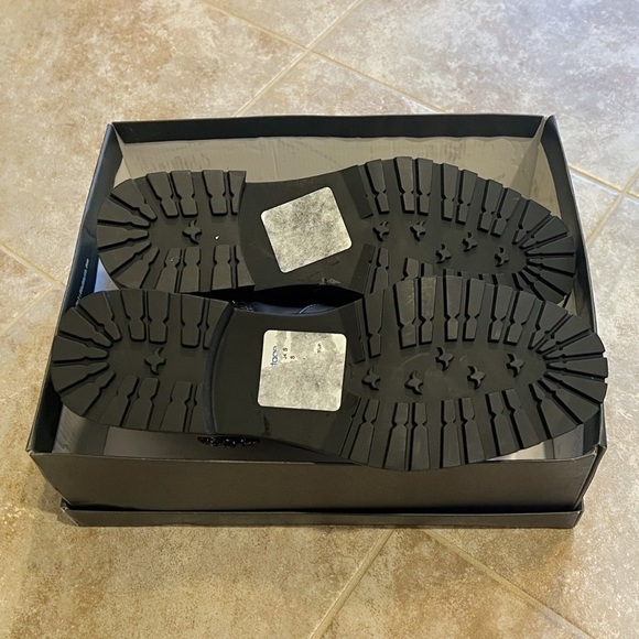 🆕 Nanette Lepore Imane faux fur leather lace up ankle boots rhinestone b… - Picture 7 of 10